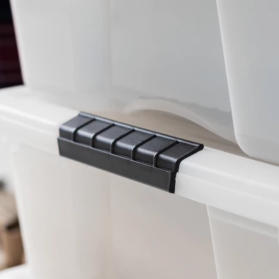 IRIS USA Plastic Storage Bin With Lid And Secure Latching Buckles 3 IRIS USA Plastic Storage Bin With Lid And Secure Latching Buckles - Image 3