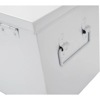 Mind Reader First Aid Storage Box With Handles, White 3 Mind Reader First Aid Storage Box With Handles, White - Image 3