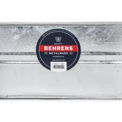 Camco Behrens 5.5 Gallon Round Galvanized Weatherproof Steel Tub With Wire Handle And Offset Bottom For Indoor Home And Outdoor Garden Use, Silver