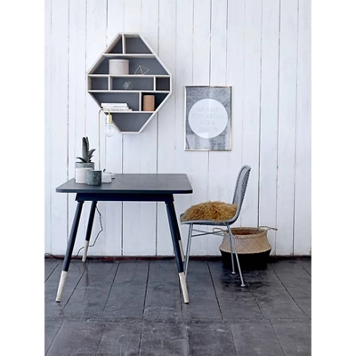 Seagrass Basket With Handles 11.5" X 19" Natural/Black - Storied Home 2 Seagrass Basket With Handles 11.5" X 19" Natural/Black - Storied Home - Image 2