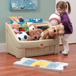 Step2 2-in-1 Toy Box - Tan
