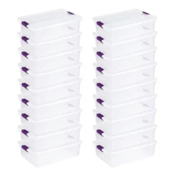 Sterilite 32 Quart Clear View Stacking Storage Tote Container With Latching Lid For Home & Office Organization And Storage Solution -IRIS Storage Deals Store GUEST cc526e39 05cd 4902 a677 c413400dc5a6