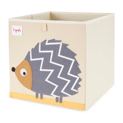 3 Sprouts Large 13 Inch Square Children's Foldable Fabric Storage Cube Organizer Box Soft Toy Bins, Pet Hedgehog And Blue Snake (2 Pack) 2 3 Sprouts Large 13 Inch Square Children's Foldable Fabric Storage Cube Organizer Box Soft Toy Bins, Pet Hedgehog And Blue Snake (2 Pack) - Image 2