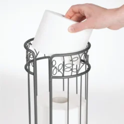 MDesign Decorative Metal Toilet Paper Storage Holder Stand, 3 Rolls -IRIS Storage Deals Store GUEST cda706e7 2edb 4598 b97e 76fdac393e24