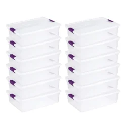 Sterilite 32 Quart Clear View Stacking Storage Tote Container With Latching Lid For Home & Office Organization And Storage Solution -IRIS Storage Deals Store GUEST cdc2ae0e b524 4736 a783 22dcf256c023