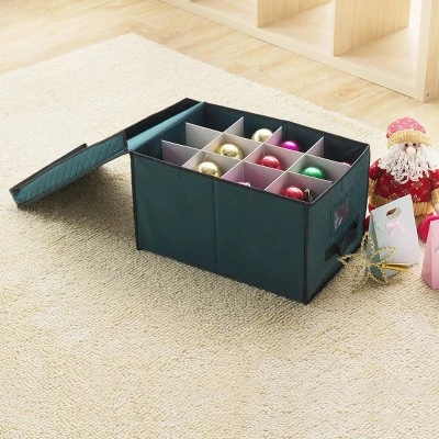 Elf Stor Christmas Ornament Storage Chest Green 3 Elf Stor Christmas Ornament Storage Chest Green - Image 3