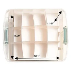 HOMZ 31 Quart Medium Clear Plastic Holiday Storage Container Bin With Latching Handles And Removable Ornament Dividers, (4 Pack) -IRIS Storage Deals Store GUEST ce8733b2 7581 4416 9617 d649995fa286