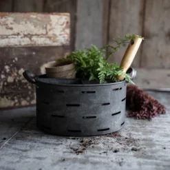 Galvanized Metal Utensil Caddy - Foreside Home & Garden -IRIS Storage Deals Store GUEST cfd088c9 aeef 48a0 8183 6939e799393a