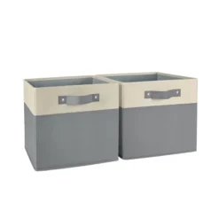 2pc Kids' 10.5" Two-Toned Folding Storage Bin Set - RiverRidge Home -IRIS Storage Deals Store GUEST d0623022 fa1f 4111 a588 a87bdda80225