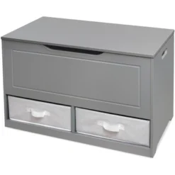Up And Down Toy And Storage Box And Bench With Two Baskets - Gray -IRIS Storage Deals Store GUEST d1434922 3c65 4d52 9d59 d01995b27685