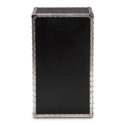 Cosette Metal Floral Accent Cabinet Silver - Baxton Studio -IRIS Storage Deals Store GUEST d2334449 4858 4f63 833c 52e6d02faefe