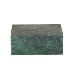 Set Of 3 Marble Box With Gold Linear Lines Green- Olivia & May -IRIS Storage Deals Store GUEST d2c6343e 39a9 4a36 8af8 f4c4a4f7faf6