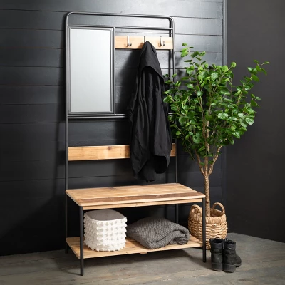 15.75"H Sullivans Chunky Woven Basket Set Of 3, Natural 4 15.75"H Sullivans Chunky Woven Basket Set Of 3, Natural - Image 4