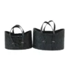 Set Of 2 Storage Baskets Black - Olivia & May