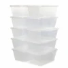 Life Story 5.7 L Clear Shoe & Closet Storage Box Stacking Container