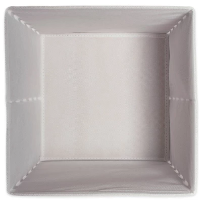 Set Of 4 11" X 11" X 11" Nonwoven Polyester Small Dots Square Storage Cube White/Gold - Design Imports 6 Set Of 4 11" X 11" X 11" Nonwoven Polyester Small Dots Square Storage Cube White/Gold - Design Imports - Image 6