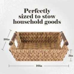 American Atelier Water Hyacinth Wicker Basket With Handles Square Woven Wicker Storage Baskets, Built-in Carry Handles Laundry Storage Or Pantry Bin 13 American Atelier Water Hyacinth Wicker Basket With Handles Square Woven Wicker Storage Baskets, Built-in Carry Handles Laundry Storage Or Pantry Bin -IRIS Storage Deals Store GUEST d43b85fb 15ef 40d7 bf4f 15f27f7f2a0b