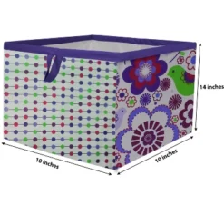 Bacati - Botanical Purple Storage Box Large -IRIS Storage Deals Store GUEST d44ccb46 b6af 477e 9c0a e99c3dd986ab