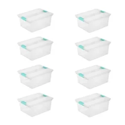 Sterilite Large Clear Plastic Stackable Storage Container Bin Box Tote With Clear Latching Lid Organizing Solution For Home & Classroom -IRIS Storage Deals Store GUEST d4ee58d2 d613 413d bcef cddfe754c49a