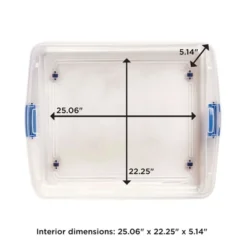 Homz 56 Qt Full/Queen Underbed Clear Plastic Latching Storage Container 9 Homz 56 Qt Full/Queen Underbed Clear Plastic Latching Storage Container -IRIS Storage Deals Store GUEST d5eef90e 66ee 4cac 8a52 55257913f358