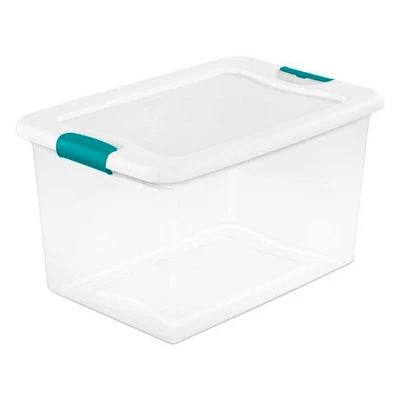 Sterilite 6 Qt Latch Storage Box,12 Pack, And 64 Qt Latch Storage Box, 6 Pack 1 Sterilite 6 Qt Latch Storage Box,12 Pack, And 64 Qt Latch Storage Box, 6 Pack