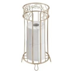 MDesign Decorative Metal Toilet Paper Storage Holder Stand, 3 Rolls -IRIS Storage Deals Store GUEST d6cc02ca bbf0 479c 8db0 6cdae247ce05