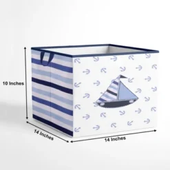 Bacati - Little Sailor Storage Box Large 7 Bacati - Little Sailor Storage Box Large -IRIS Storage Deals Store GUEST d6e4a9de c0fb 468c 848c 0aa1188a0a66