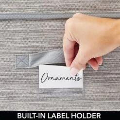 MDesign Square Gift-Wrap Or Ornament Storage Box, Handles, 2 Pack -IRIS Storage Deals Store GUEST d6ec66a6 03b3 4491 a140 8162359d1971