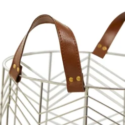 Set Of 3 Metal Storage Baskets - Olivia & May -IRIS Storage Deals Store GUEST d80a08d4 6e25 4e90 98f0 9439148c87e4