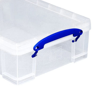 Really Useful Box Stackable 8.1 Liter Plastic Storage Container Bin With Snap Lid & Built-In Clip Lock Handles For Home & Office Organization (5 Pack) 2 Really Useful Box Stackable 8.1 Liter Plastic Storage Container Bin With Snap Lid & Built-In Clip Lock Handles For Home & Office Organization (5 Pack) - Image 2