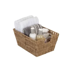Simplify 3pc Rattan Tote Set With Sterling Silver Handles Natural -IRIS Storage Deals Store GUEST d89ff4e8 a398 4927 9c80 829240f4ec7e