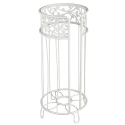 MDesign Metal Toilet Paper Holder Stand - Storage For 3 Rolls -IRIS Storage Deals Store GUEST d8ae5959 bef7 49de 9ce9 8d767ed3b994