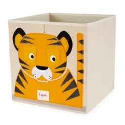 3 Sprouts Children's Foldable Fabric Storage Cube Box Soft Toy Chest Bin For Babies, Toddlers, And Kids With Rhino, Tiger, & Gorilla Designs -IRIS Storage Deals Store GUEST d8bce826 d0ac 44cb b41f 91684d1cbd58 1