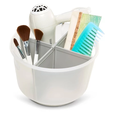 Divided Tote Frost/Gray - Madesmart 2 Divided Tote Frost/Gray - Madesmart - Image 2