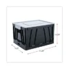 UNIVERSAL Collapsible Crate 17 1/4 X 14 1/4 X 10 1/2 Black/Gray 2/Pack 40010