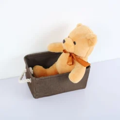 PiccoCasa Home Closet Clothes Box Cotton Fabric Decorative Storage Bins Small Chocolate Color 1 Pc -IRIS Storage Deals Store GUEST d9789624 6eb9 43bb bc82 772f1ca5908b