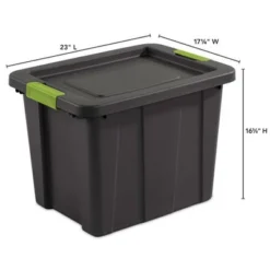 Sterilite Tuff1 Multipurpose 18 Gallon Stackable Plastic Storage Container Organizational Tote Bin With Secure Latching Lids, Flat Gray (6 Pack) -IRIS Storage Deals Store GUEST da8db2b5 6594 4c7e a547 30c368491007