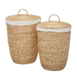 Set Of 2 Sea Grass Storage Baskets Natural - Olivia & May -IRIS Storage Deals Store GUEST dad81c2d c698 4245 a013 fe1426c23632