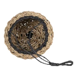 Black Rope & Seagrass Hanging Basket - Foreside Home & Garden -IRIS Storage Deals Store GUEST dbc3082f e263 48df 8187 24abff4a0f43