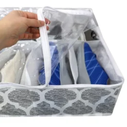 Home Basics Arabesque 12 Pair Non-woven Under The Bed Organizer, Grey -IRIS Storage Deals Store GUEST dbcd32b2 46d9 4723 a7a1 8ebc5a1b2258