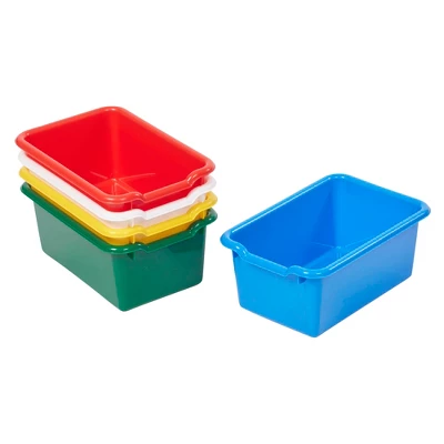 Educator Direct Scoop Front Multipurpose Storage Bins, Cubby Compatible, 5-Piece 12 Educator Direct Scoop Front Multipurpose Storage Bins, Cubby Compatible, 5-Piece - Image 12