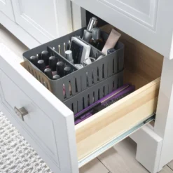 Simplify Stackable Organizer Bin With Adjustable Dividers Gray -IRIS Storage Deals Store GUEST dc11963d 1921 47ea 92dd 77b03d7a06bc