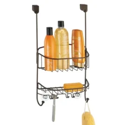 MDesign Metal Hanging Over Door Shower Caddy Organizer -IRIS Storage Deals Store GUEST dcab7032 fdb3 4667 98dd 36eb45b383dc