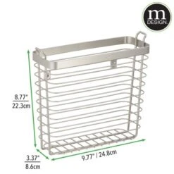 MDesign Metal Wire Wall Mount Magazine Rack, Compact Book Holder -IRIS Storage Deals Store GUEST de0b304e 9ae4 44ee 9f08 672b68351464