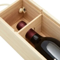 Bright Creations Wood Single Bottle Wine Gift Box, Paulownia Wooden Wine Crate Storage Case With Handle For Birthday, Wedding, Housewarming 9 Bright Creations Wood Single Bottle Wine Gift Box, Paulownia Wooden Wine Crate Storage Case With Handle For Birthday, Wedding, Housewarming -IRIS Storage Deals Store GUEST de951471 85ab 43f9 94e3 33a34ea0ac7b