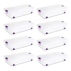 Sterilite 17611704 60 Quart ClearView Latch Lid Wheeled Underbed Box -IRIS Storage Deals Store GUEST dead5e5c d5cf 4712 a283 604635196544