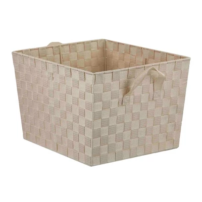 Home Basics X-Large Polyester Woven Strap Open Bin 3 Home Basics X-Large Polyester Woven Strap Open Bin - Image 3
