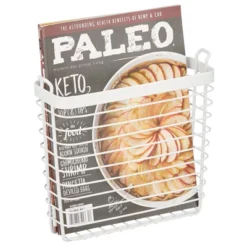 MDesign Metal Wire Wall Mount Magazine Rack, Compact Book Holder -IRIS Storage Deals Store GUEST ded26fc2 f09d 4b90 8d0d 9a1102790600