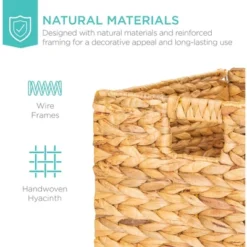 Best Choice Products 10.5x10.5in Hyacinth Storage Baskets, Set Of 5 Multipurpose Collapsible Organizers -IRIS Storage Deals Store GUEST dffa2acf 74a4 4c6d 80d1 5b71b477dc2a