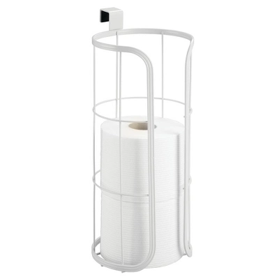 MDesign Metal Over The Tank Toilet Tissue Paper Roll Holder 9 MDesign Metal Over The Tank Toilet Tissue Paper Roll Holder - Image 9